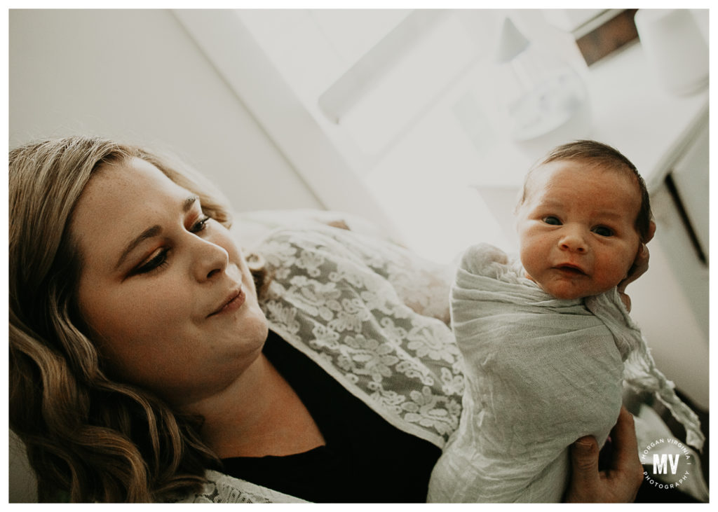 jameson's oxford michigan in home newborn session with morgan virginia photography