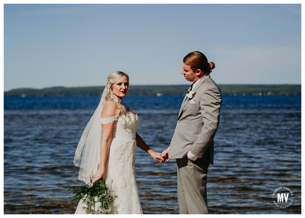 heather and Matt's UAW Black Lake Conference Center wedding with Northern Michigan Wedding Photographer Morgan Virginia Photography