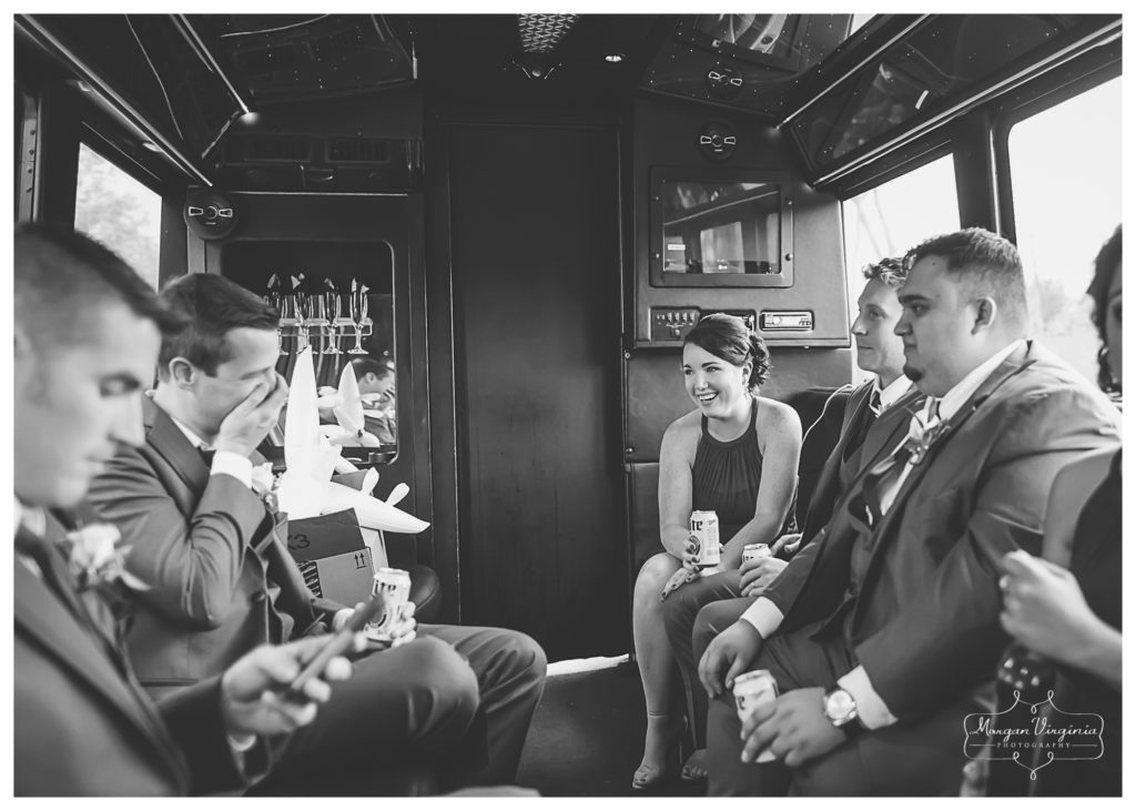 Bowie Maryland Wedding Photography - Party Bus
