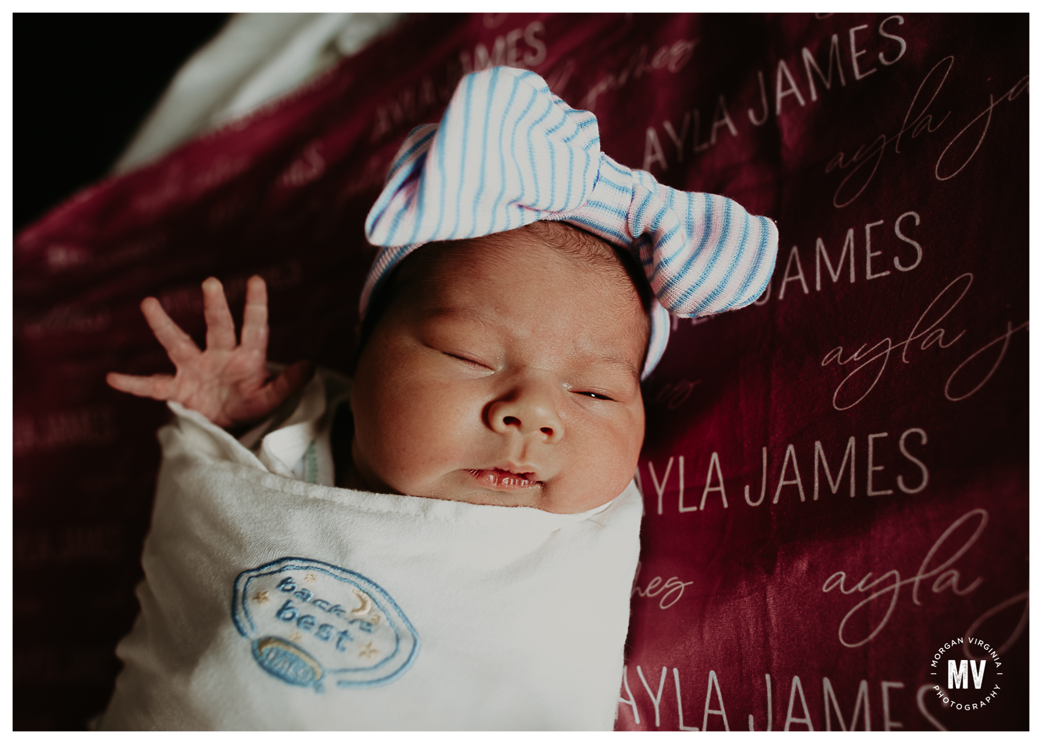 ayla fresh 48 st joseph mercy oakland hospital newborn photographer morgan virginia photography