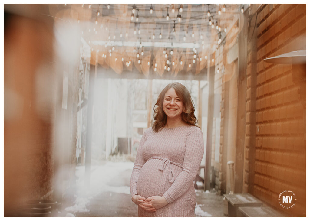 holly and lucas downtown lake orion maternity photographer morgan virginia photography